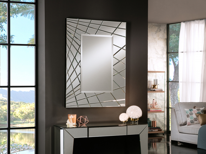 Oglinda decorativa Areli 110/150 cm, margini model geometric, 160974 - Schuller [2]