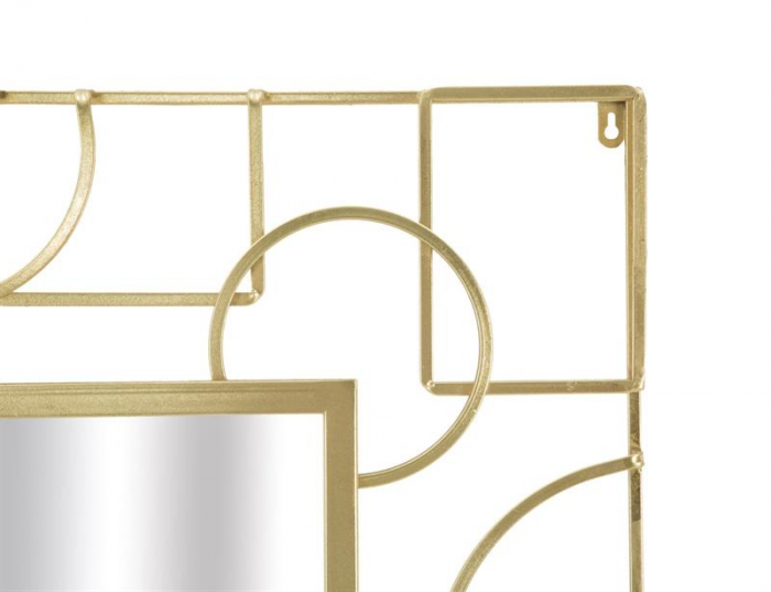 Oglinda decorativa glam Ruslan 80x120 cm cu rama aurie din metal - STOC [4]
