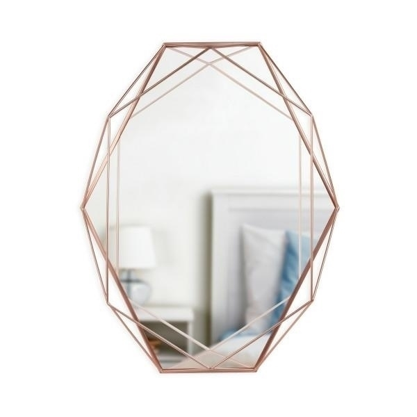 Oglinda decorativa hexagonala Cosette 57x43 cm, cadru metalic diverse culori, 358776-165 - King [7]