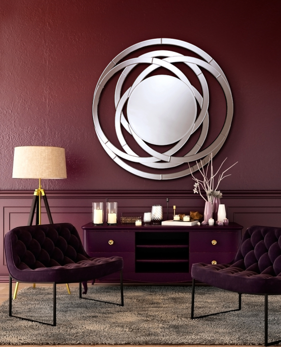 Oglinda decorativa rotunda Rames 120x120 cm, design lux, 385314 - Schuller [2]
