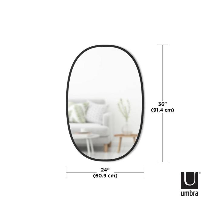 Oglindă din Cauciuc Negru, 61x3x91cm, Umbra 1006044-040 [6]