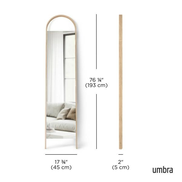 Oglindă Bellwood 45x5x193 cm, Lemn Maro - Umbra [9]