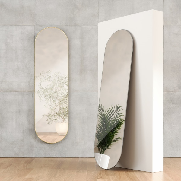 Oglindă Hubba 62 45,7x4,1x157,4 cm, Metal Alamă - Umbra [7]