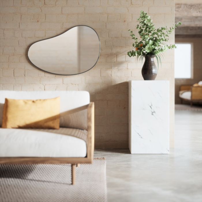 Oglindă Hubba 86 61x3x92 cm, Metalic / Titan - Umbra [4]