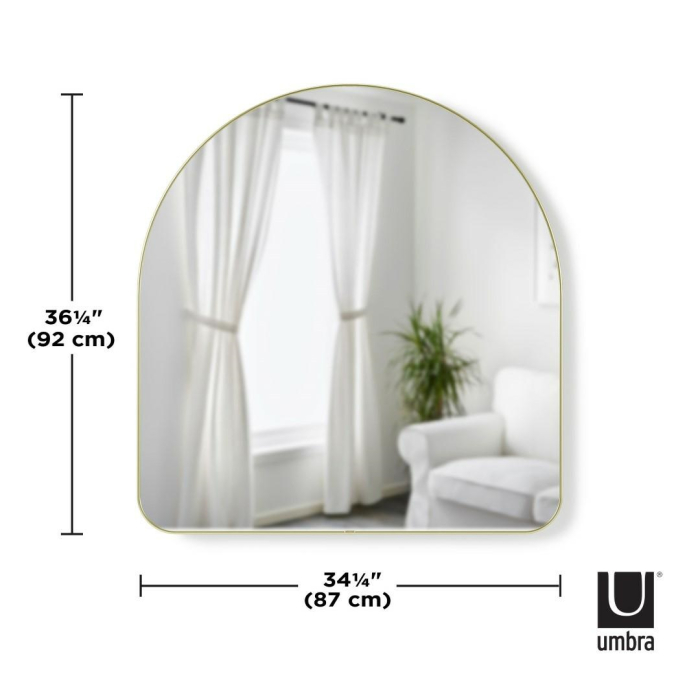 Oglindă Hubby 86 87x3x92 cm, Metal Auriu - Umbra [5]