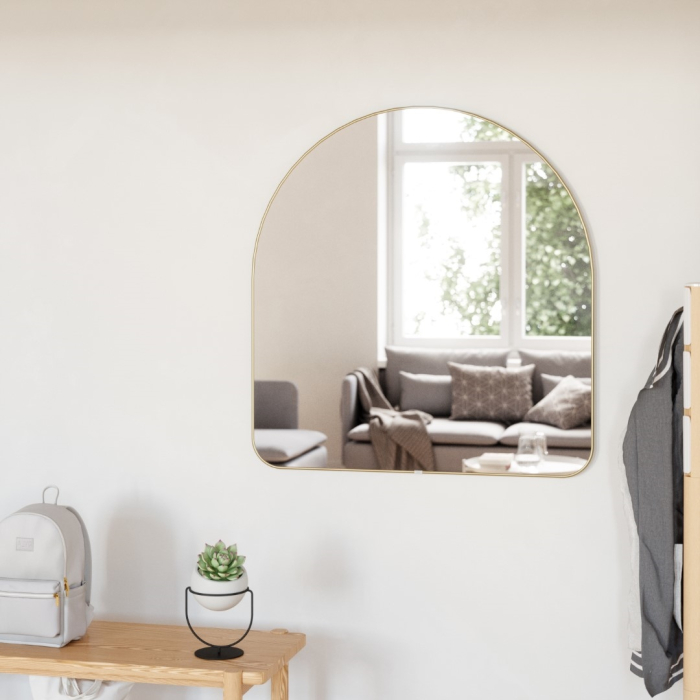 Oglindă Hubby 86 87x3x92 cm, Metal Auriu - Umbra [3]