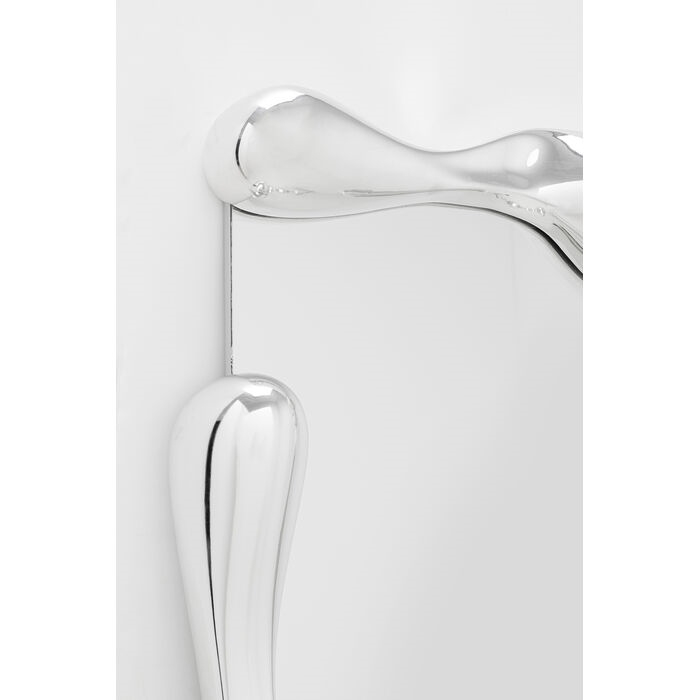 Oglindă Lava, Sticlă Oglindă și Placă MDF Lacuită Argintiu - Kare Design [3]