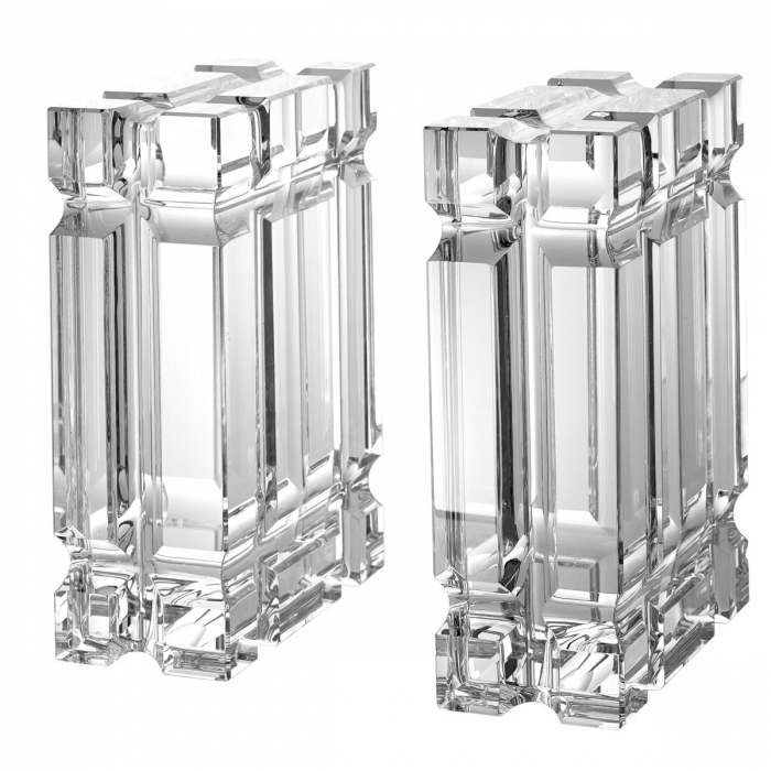   Set de 2 suporturi de carte Linea din cristal 110710 EICHHOLTZ [1]