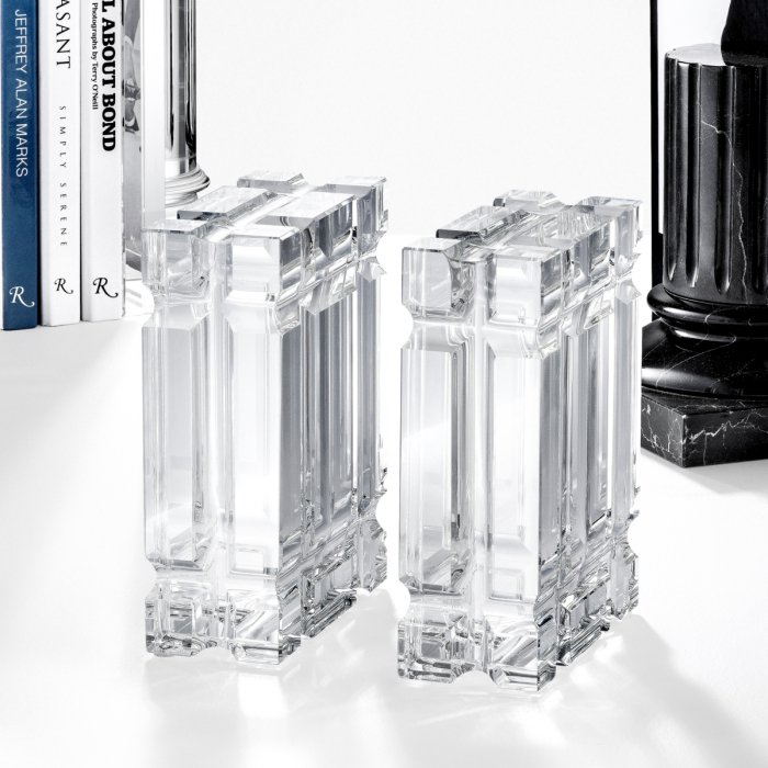   Set de 2 suporturi de carte Linea din cristal 110710 EICHHOLTZ [4]