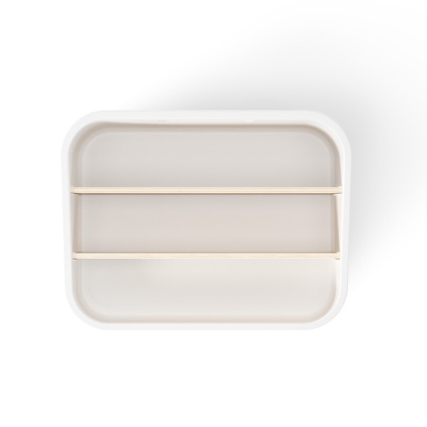 Organizator Bellwood 14x17x24 cm, 80% Plastic Reciclat și 19% Lemn Regenerabil Alb - Umbra [6]