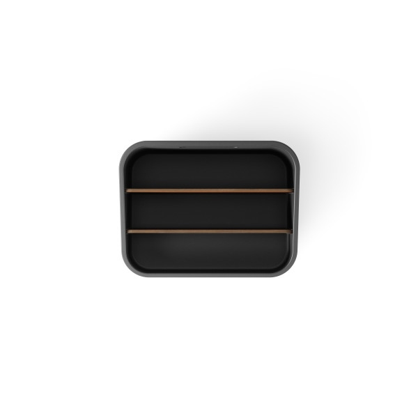 Organizer Bellwood 14x17x24 cm, 80% din Plastic Provenit din Reciclare și 19% din Lemn Regenerabil Negru - Umbra [6]