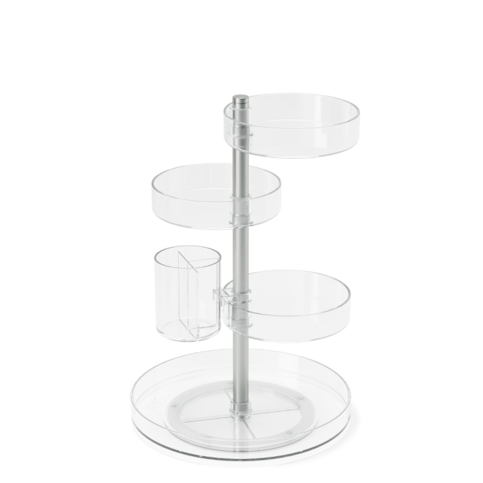 Organizer Cosmetic Pirouette Transparent / Nichelat Transparent, 23x23x35cm, Umbra 1015097-239 [2]