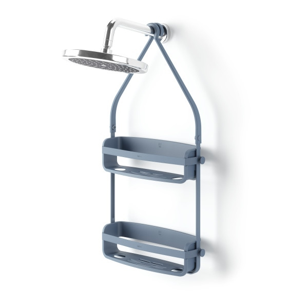 Organizer de Baie Flex Albastru din Plastic Albastru, 31x9x65cm, Umbra 023460-1050 [2]
