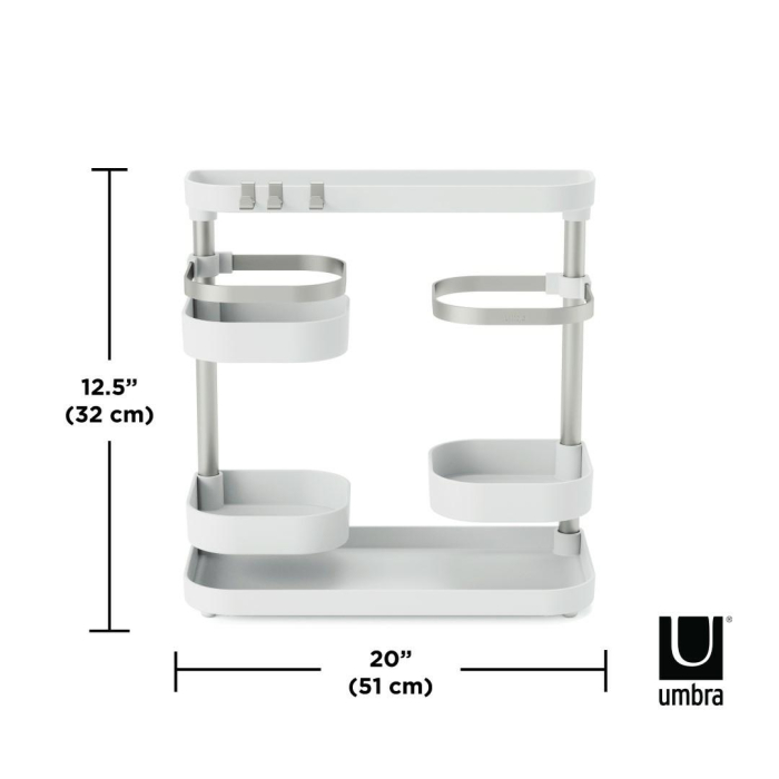 Organizer de Bucătărie Holster 51x16x32 cm, Alb Nichelat - Umbra [6]