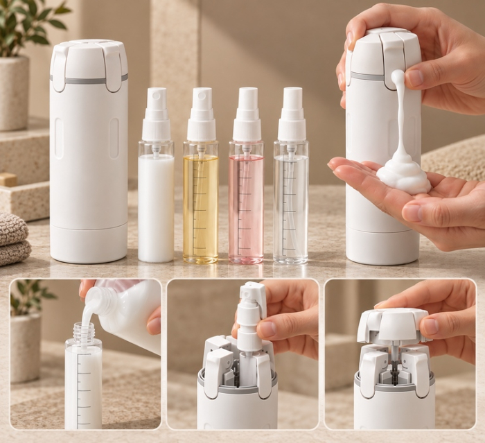 Organizer dozator turistic Easy Travel, Alb - SHP [3]