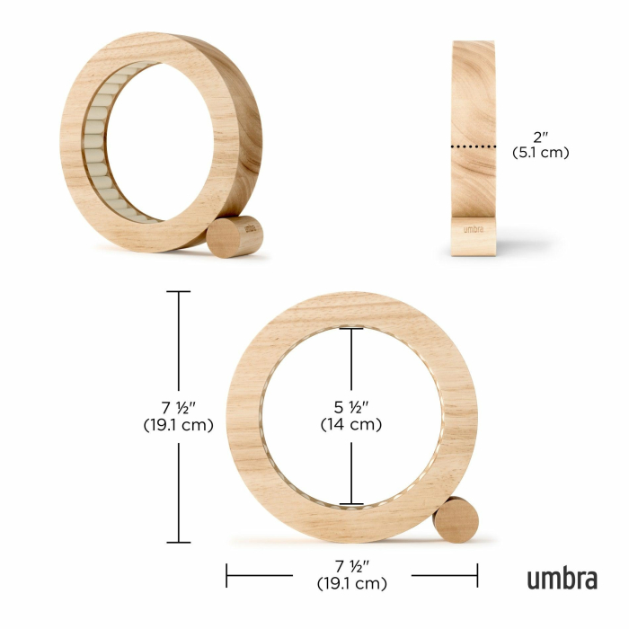 Organizer pentru Bijuterii Ferris Natural 19x4x19 cm, Naturalne Lemn - Umbra [4]