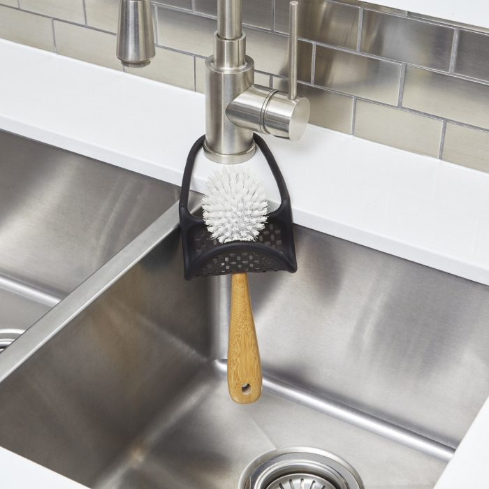 Organizer pentru Chiuvetă Sling Caddy - Negru din Plastic Negru, Umbra 1004294-040 [4]