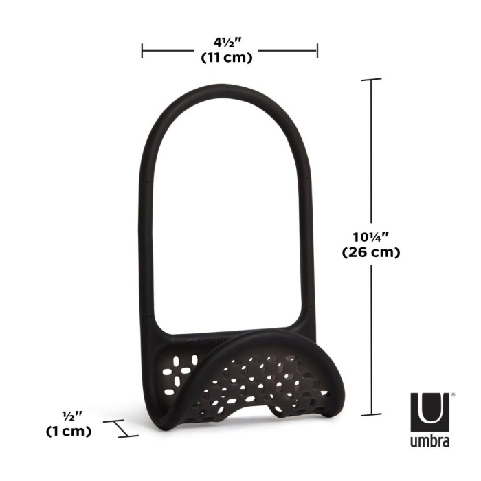 Organizer pentru Chiuvetă Sling Caddy - Negru din Plastic Negru, Umbra 1004294-040 [6]
