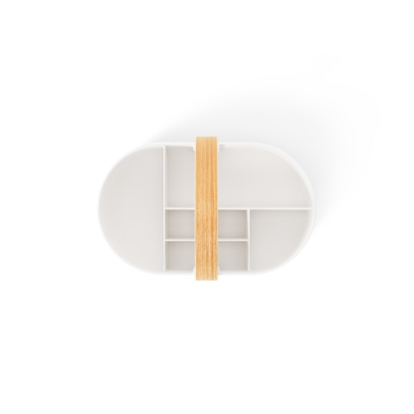 Organizer pentru Cosmetice Bellwood 30x20x23 cm, Plastic Reciclat Alb - Umbra [4]