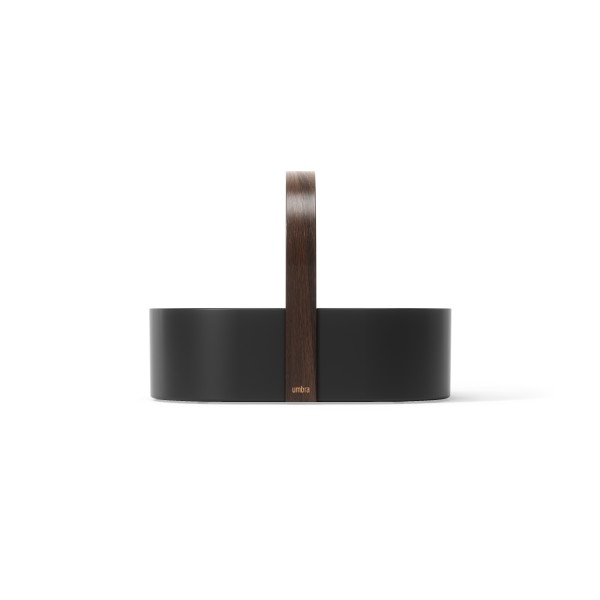 Organizer pentru Cosmetice Bellwood 30x20x23 cm, Plastic Reciclat și Lemn Negru - Umbra [5]