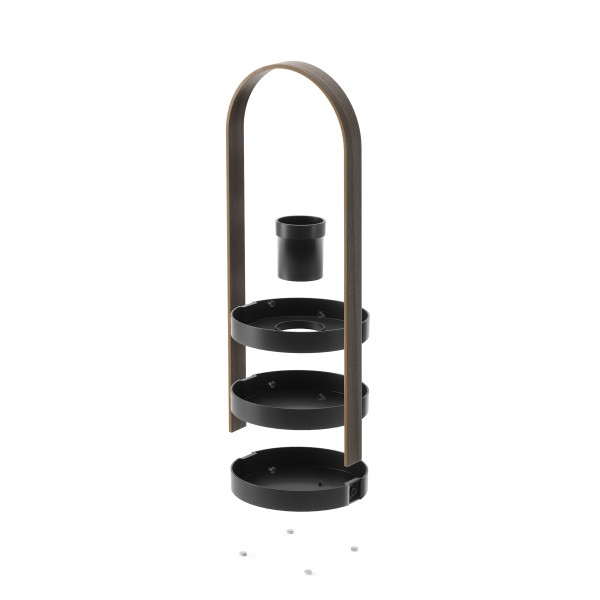 Organizer pentru Cosmetice Bellwood Negru / Maro Negru, 20x20x50cm, Umbra 1015098-048 [5]