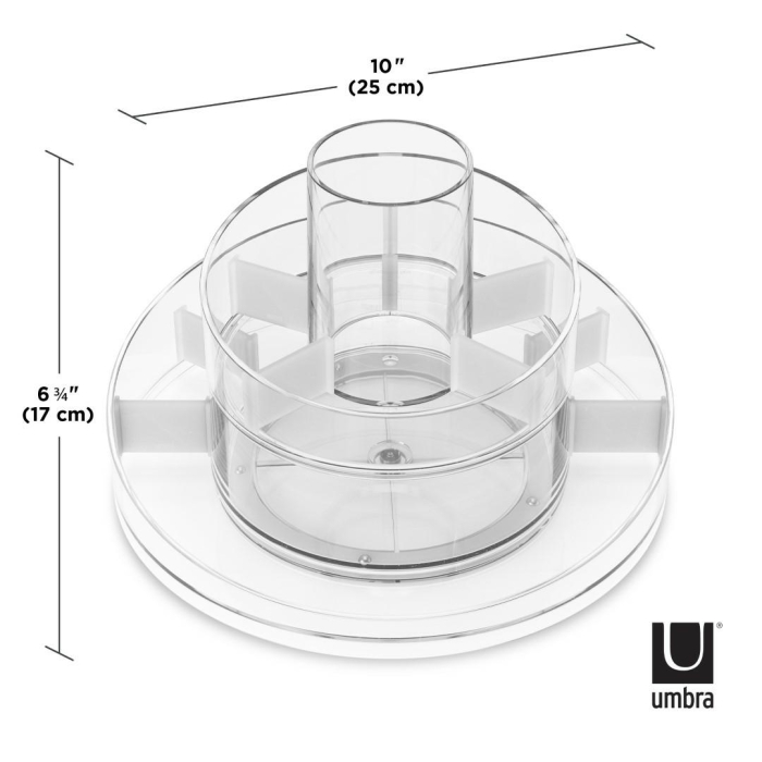 Organizer pentru Cosmetice Cascada 25x17x25 cm, Transparent - Umbra [6]