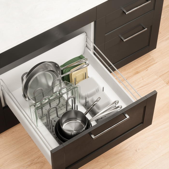 Organizer pentru Vase Peggy 54x19x21 cm, Gri - Umbra [3]