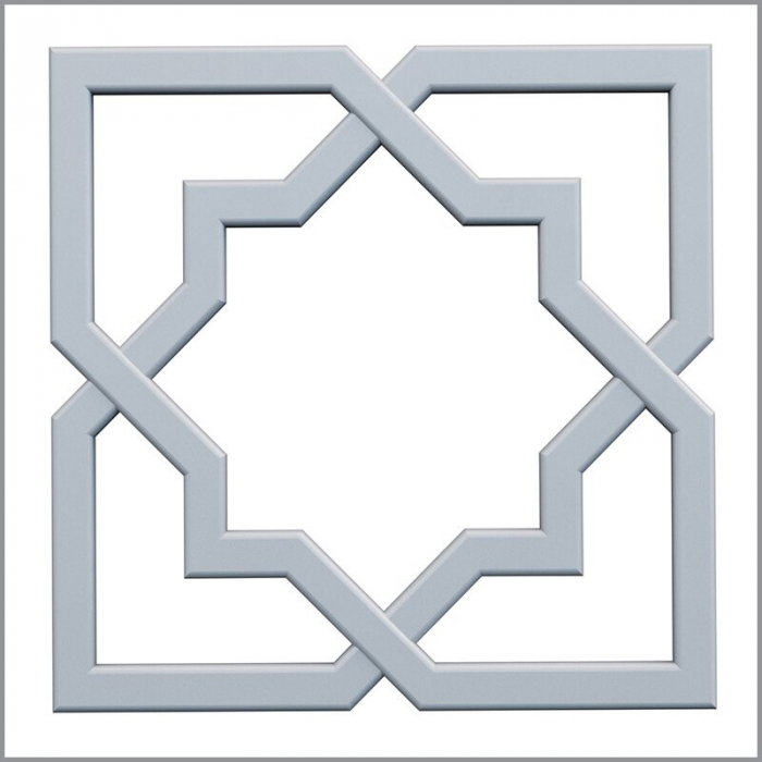 Ornament din poliuretan A715 - 33x33x1.5 cm [1]