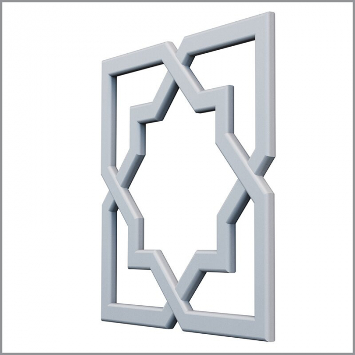 Ornament din poliuretan A715 - 33x33x1.5 cm [2]