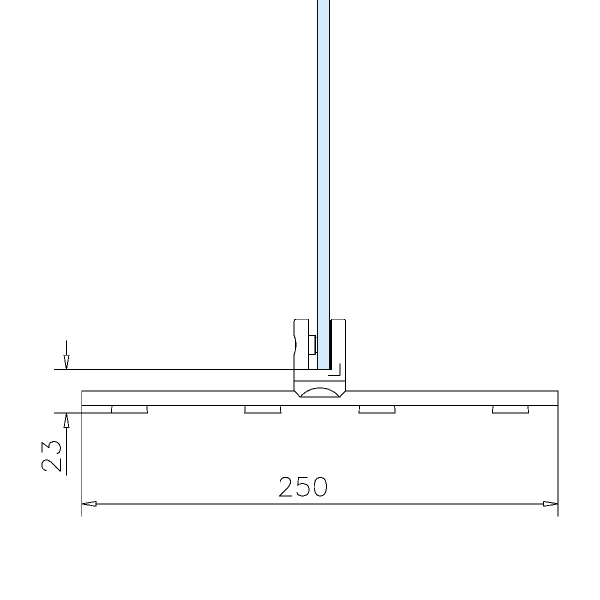 Panou de protectie plexiglas 6/8 mm 100x75 cm cu suport metalic [5]