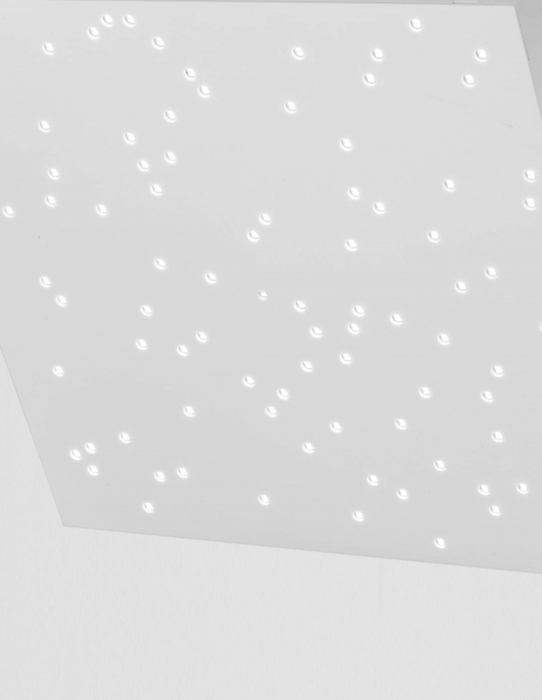 Panou LED tavan dimabil Star 30x30 cm alb/negru cu perforatii (gauri mici), control telecomanda, 9180382 - Novaluce [10]
