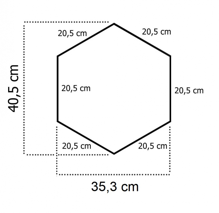 Panou pat hexagon tapitat cu catifea Hira, 35,3x40,5 cm [3]