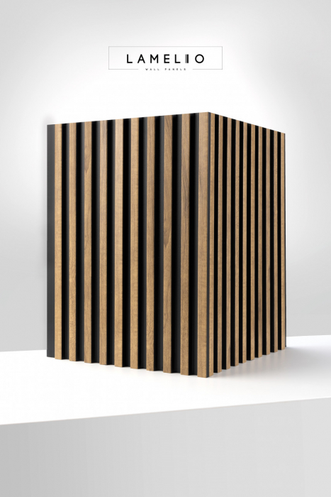 Panou riflat 3D Asti, Oak Craft, 270x12.2cm, Lamelio [3]