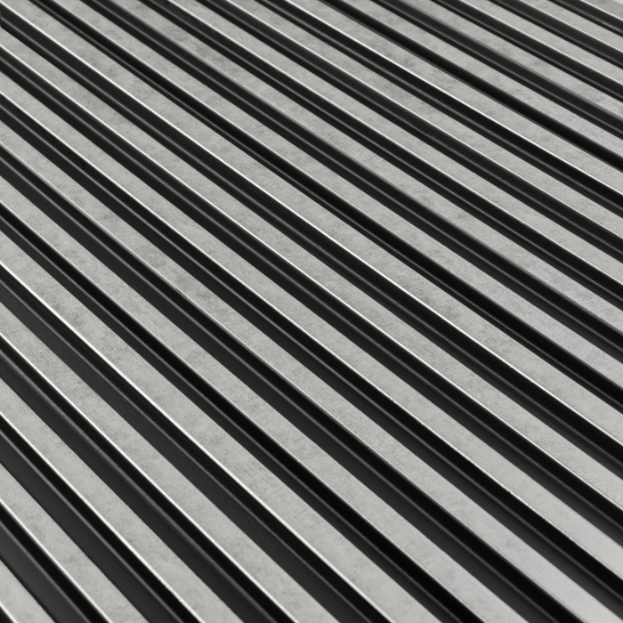 Panou riflat 3D Asti, Silver, 270x12.2cm, Lamelio [3]