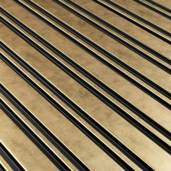 Panou riflat 3D Milo, Auriu, 270x11.6cm, Lamelio [3]