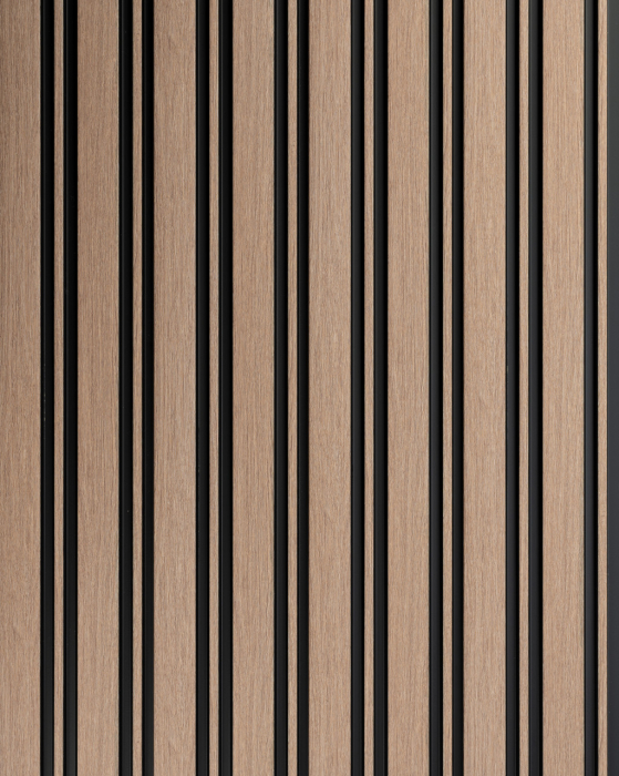Panou riflat 3D Milo, Oak Sonoma, 270x11.6cm, Lamelio [2]