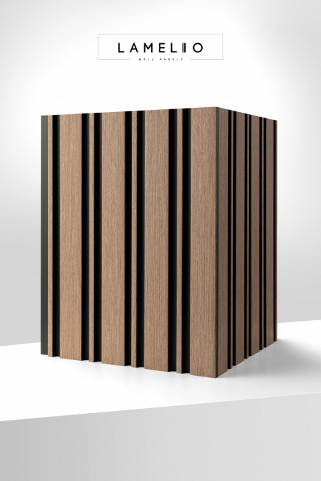 Panou riflat 3D Milo, Oak Sonoma, 270x11.6cm, Lamelio [4]