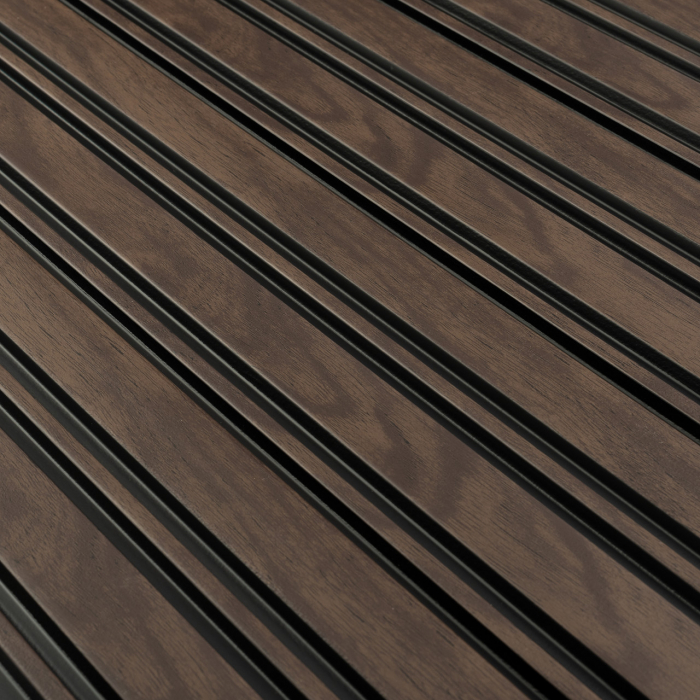 Panou riflat 3D Milo, Walnut, 270x11.6cm, Lamelio [3]