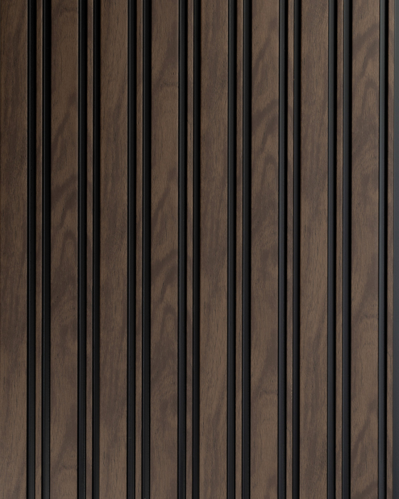 Panou riflat 3D Milo, Walnut, 270x11.6cm, Lamelio [2]