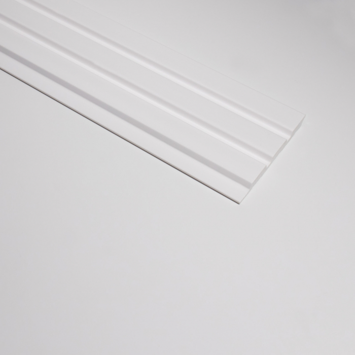 Panou riflat 3D Olmo, Alb, 270x12.2 cm, Lamelio [3]