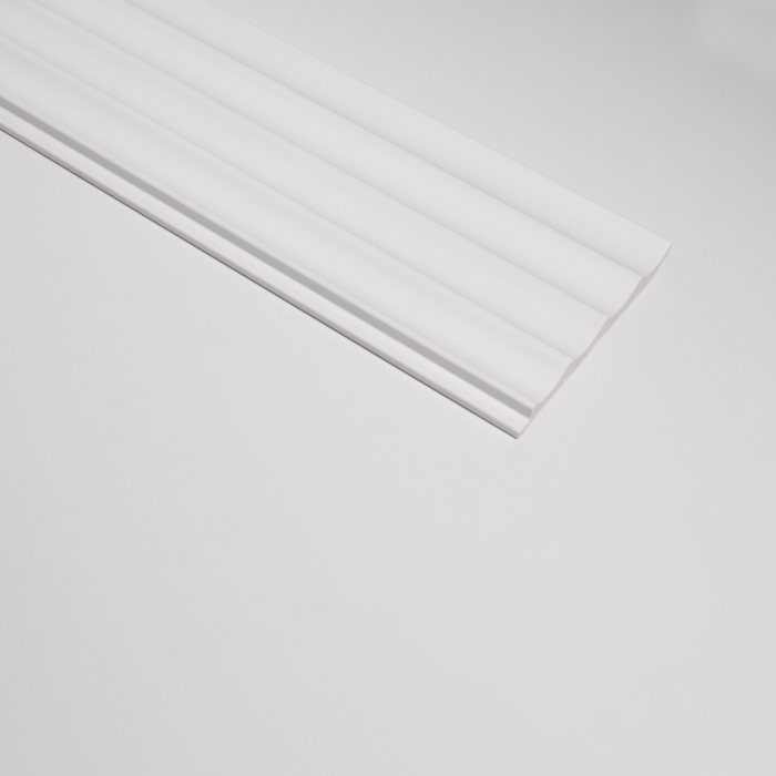Panou riflat 3D Onda, Alb, 270x12 cm, Lamelio [3]