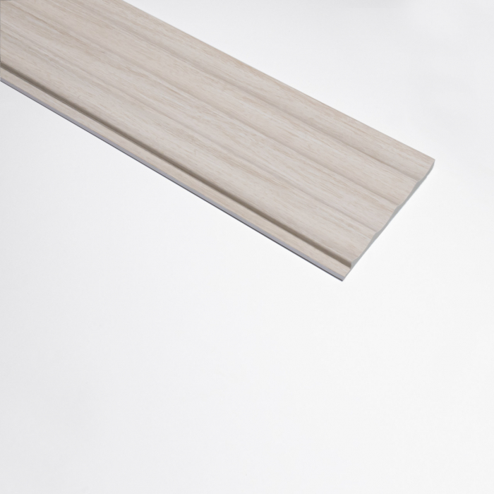 Panou riflat 3D Onda, Stejar Alb, 270x11.2cm, Lamelio [3]
