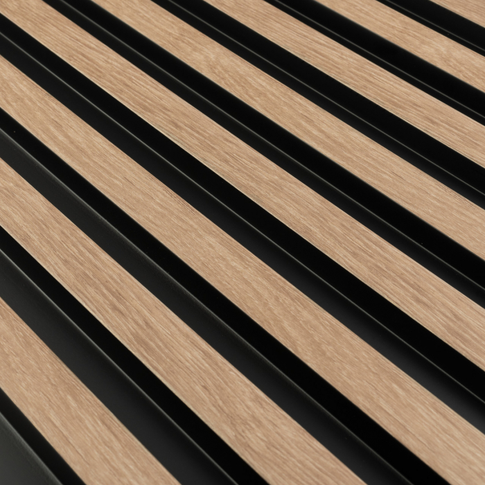 Panou riflat 3D Vasco, Oak Gold, 270x11.7cm, Lamelio [3]