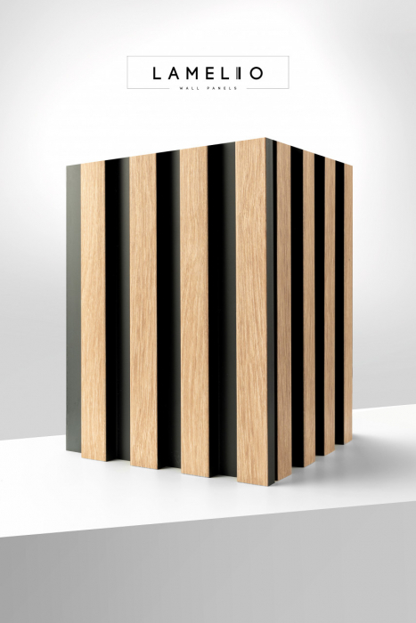 Panou riflat 3D Vasco, Oak Gold, 270x11.7cm, Lamelio [4]