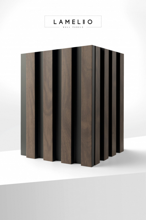 Panou riflat 3D Vasco, Walnut, 270x11.7cm, Lamelio [4]