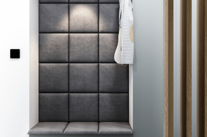 Panou tapitat pat catifea Hira patrat/dreptunghiular 30/40/50/60/70/80 cm, modular, 3 cm grosime [24]