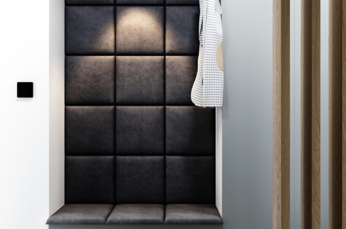 Panou tapitat pat catifea Hira patrat/dreptunghiular 30/40/50/60/70/80 cm, modular, 3 cm grosime [25]