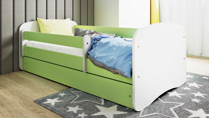 Pat copii Babydream MDF 140/160/180 cm, cu sertar, diverse culori [4]