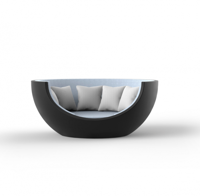 Pat sezlong de lux semisferic pentru piscina/gradina Ulm Ø200 cm, iluminare LED optionala, 54281 - Vondom [2]