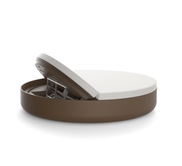 Pat sezlong rotund premium Ulm Ø180 cm cu spatar rabatabil si iluminare LED, 54181 - Vondom [2]